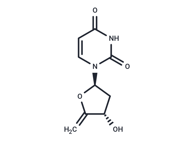 4’,5’-Didehydro-2’,5’-dideoxyuridine Chemical Structure