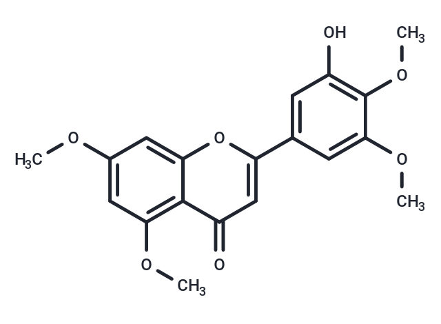 3'-Hydroxy-5,7,4',5'-Tetramethoxyflavone Chemical Structure