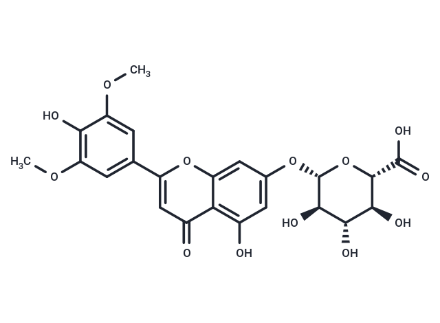Tricin 7-O-glucuronide Chemical Structure