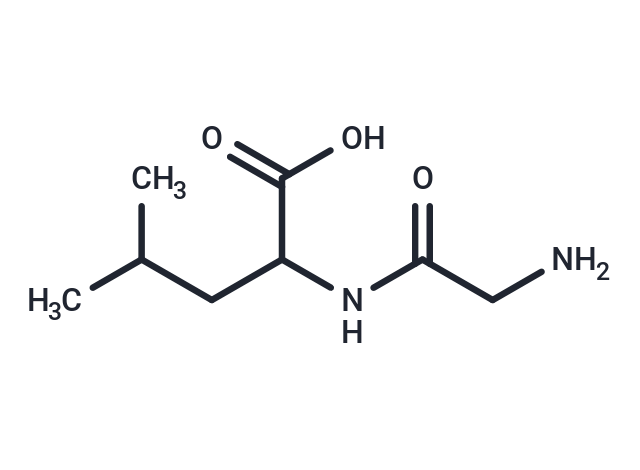 2-(2-Aminoacetamido)-4-methylpentanoic acid Chemical Structure