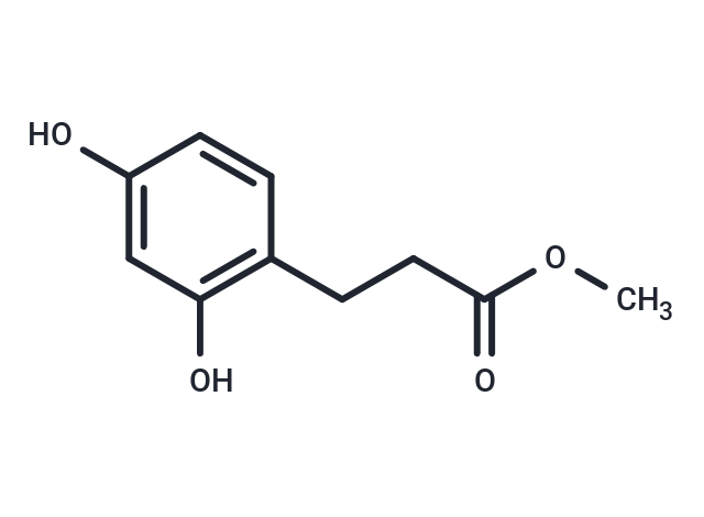 Methyl 3-(2,4-dihydroxyphenyl)propionate Chemical Structure