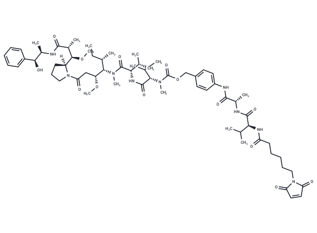 MC-VA-PABC-MMAE Chemical Structure