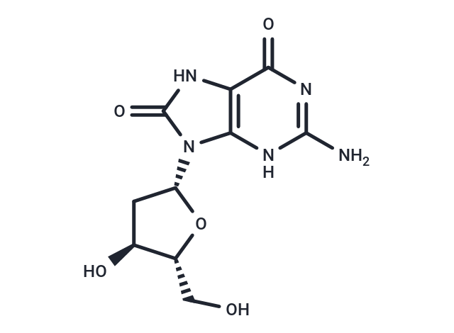 8-Hydroxy-2'-deoxyguanosine Chemical Structure
