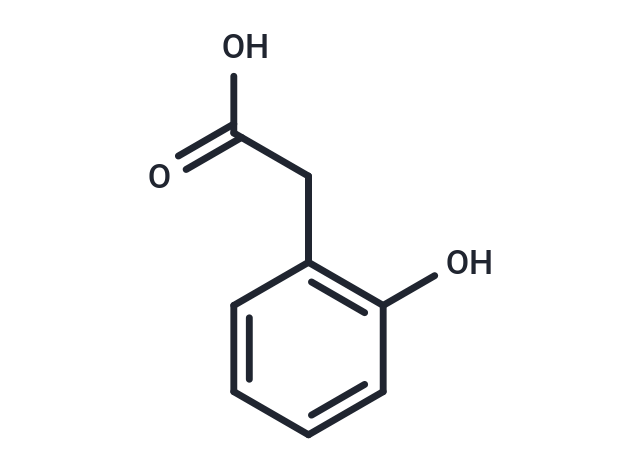 2-Hydroxyphenylacetic acid Chemical Structure