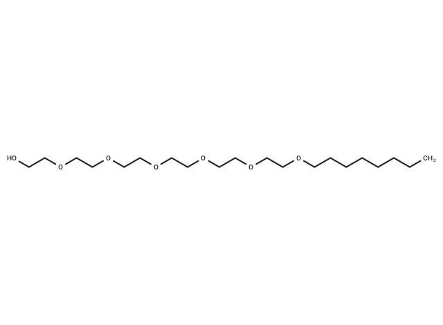 Hexaethylene Glycol Monooctyl Ether (C8E6) Chemical Structure