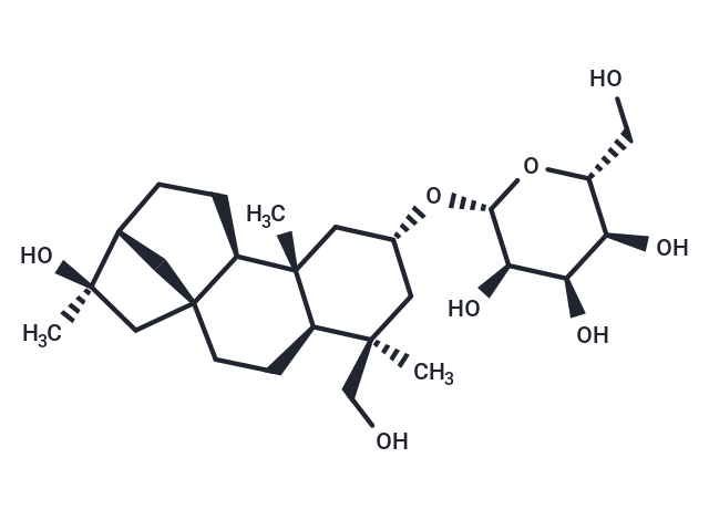2,16,19-Kauranetriol 2-O-beta-D-allopyranoside Chemical Structure