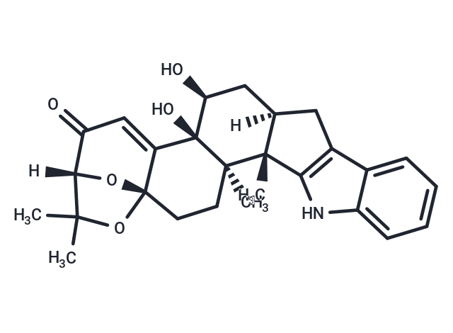 14α-Hydroxy Paspalinine Chemical Structure