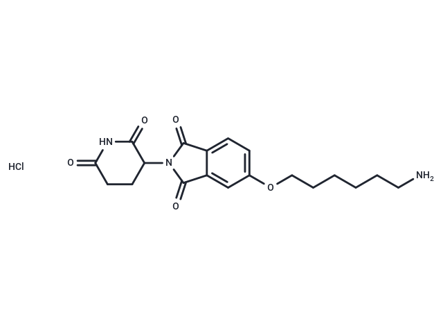 Thalidomide-5-O-C6-NH2 hydrochloride Chemical Structure