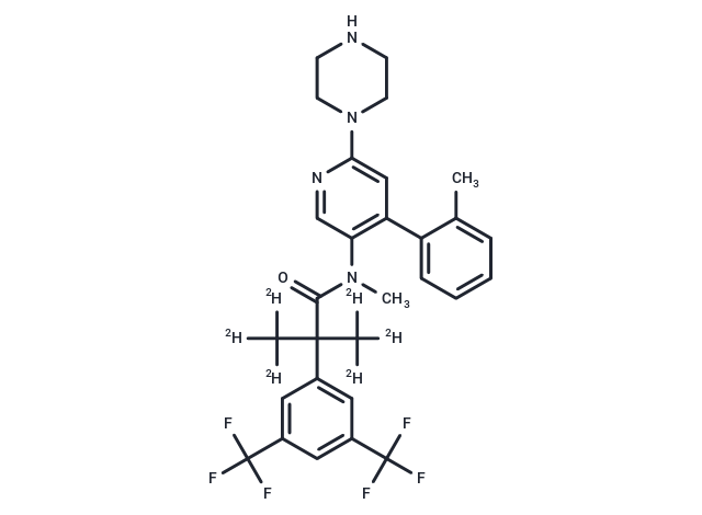 N-desmethyl Netupitant D6 Chemical Structure