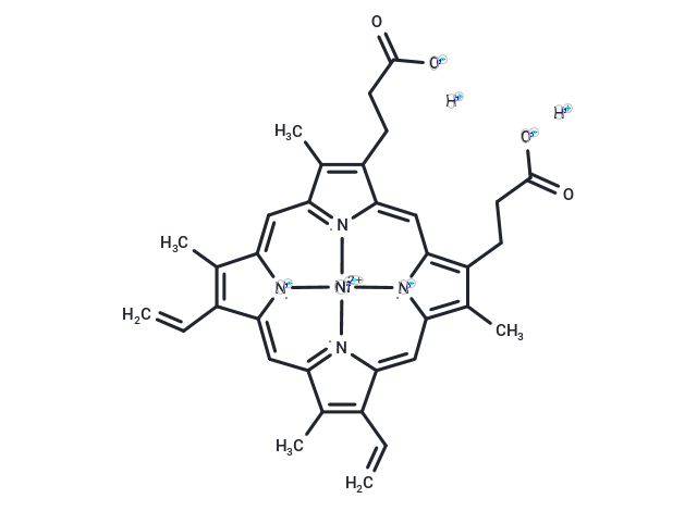 Ni(II) protoporphyrin IX Chemical Structure