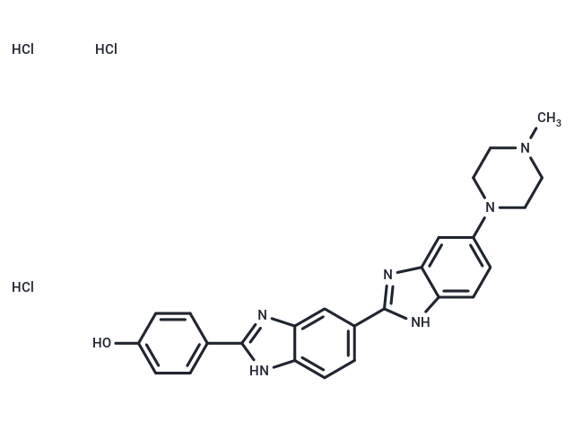 TargetMol Chemical Structure Hoechst 33258 trihydrochloride