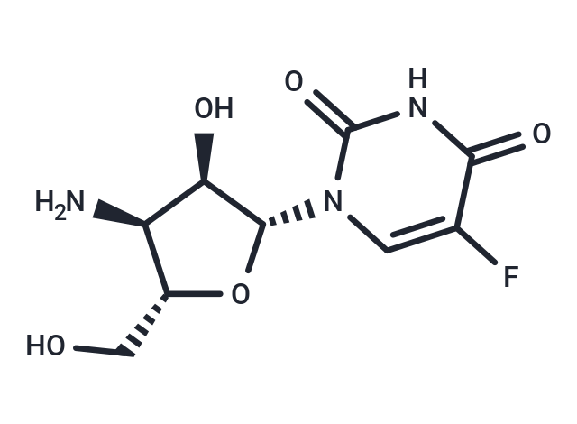 3’-Amino-3’-deoxy-5-fluorouridine Chemical Structure