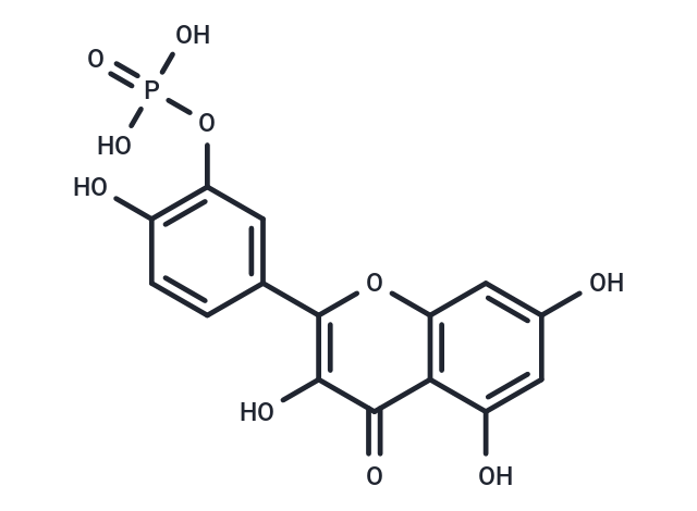 quercetin-3'-o-phosphate Chemical Structure