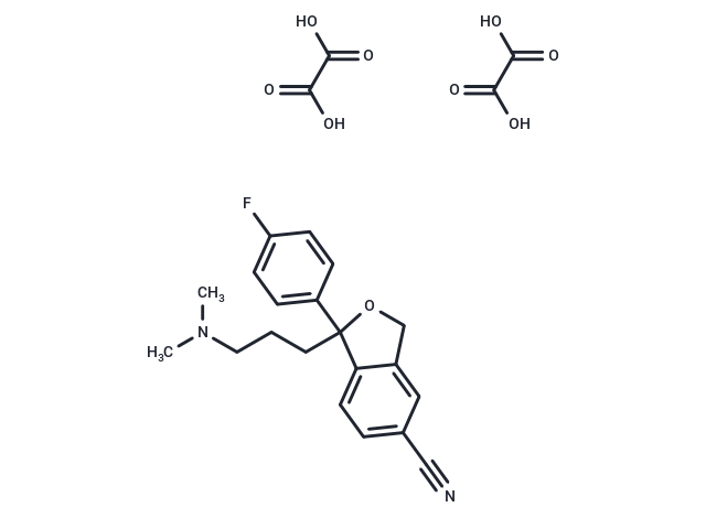 Citalopram oxalate Chemical Structure