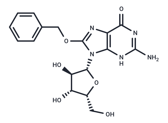 8-Benzyloxy-9-(b-D-xylofuranosyl)guanine Chemical Structure