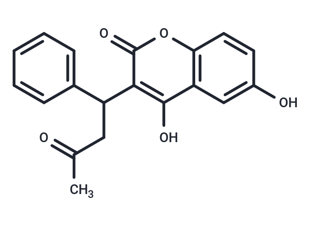 6-hydroxy Warfarin Chemical Structure