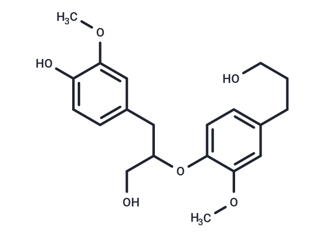 4,9,9'-Trihydroxy-3,3'-dimethoxy-8,4'-oxyneolignan Chemical Structure