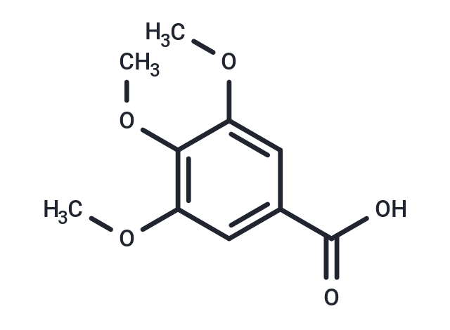 3,4,5-Trimethoxybenzoic acid Chemical Structure