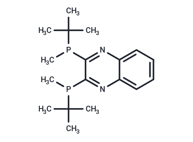 2,3-Bis((R)-tert-butyl(methyl)phosphino)quinoxaline Chemical Structure