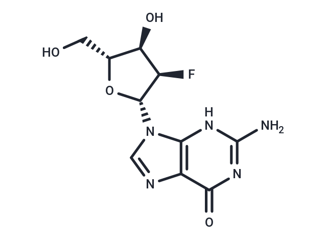 2′-Deoxy-2′-fluoroguanosine Chemical Structure
