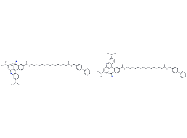 TAMRA-PEG4-tetrazine Chemical Structure