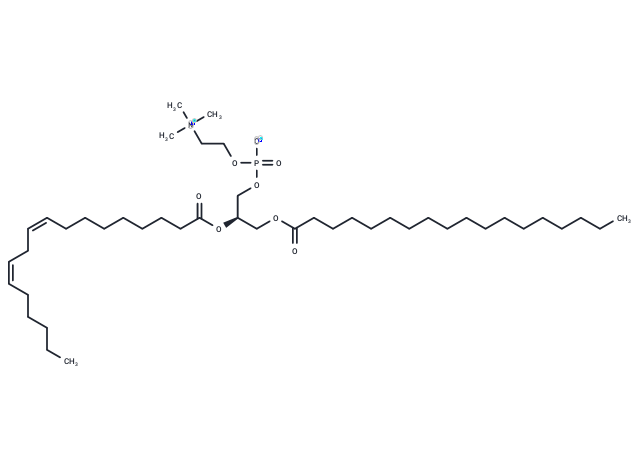 1-Stearoyl-2-linoleoyl-sn-glycero-3-phosphocholine Chemical Structure