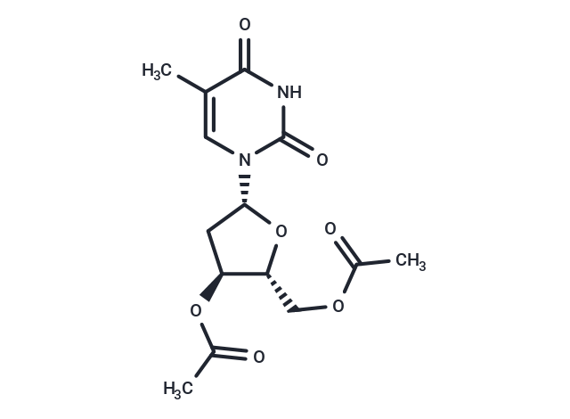 3’,5’-di-O-acetylthymidine Chemical Structure