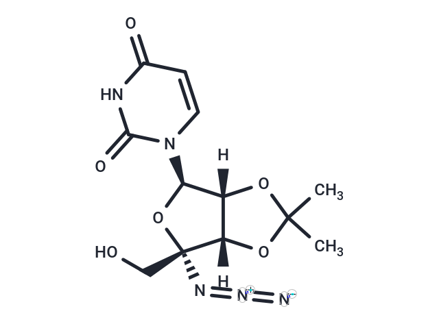 2’,3’-O-Isopropylidene-4’-alpha-azido-uridine Chemical Structure