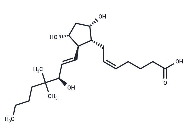 16,16-dimethyl Prostaglandin F2α Chemical Structure