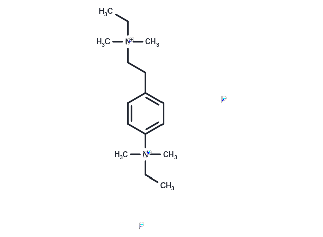 Ammonium, ((p-ethyldimethylammonio)phenethyl)ethyldimethyl-, diiodide Chemical Structure