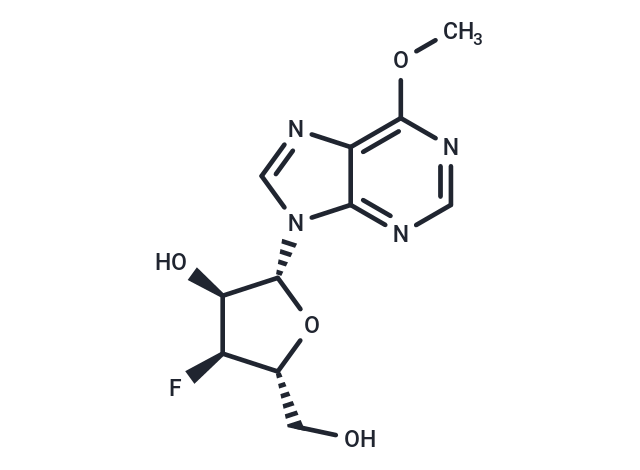 6-Methoxy-9-(3-deoxy-3-fluoro-b-D-ribofuranosyl)-9H-purine Chemical Structure
