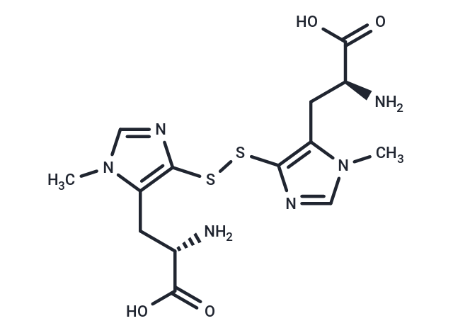 1-N-Methyl-4-mercaptohistidine disulfide Chemical Structure