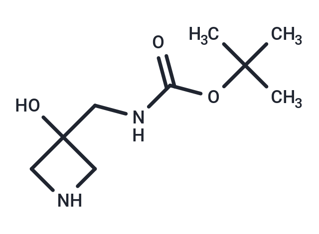 tert-Butyl ((3-hydroxyazetidin-3-yl)methyl)carbamate Chemical Structure