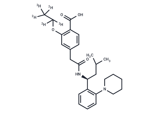 Repaglinide D5 Chemical Structure