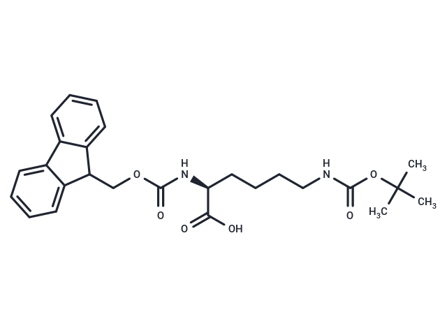 Fmoc-Lys(Boc)-OH Chemical Structure