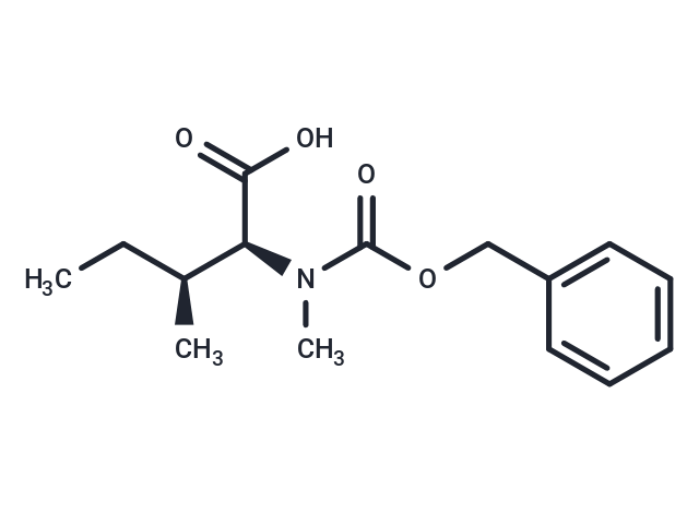 (2S,3S)-2-(((Benzyloxy)carbonyl)(methyl)amino)-3-methylpentanoic acid Chemical Structure