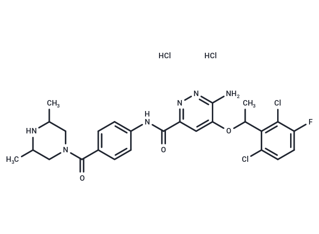 Ensartinib hydrochloride Chemical Structure