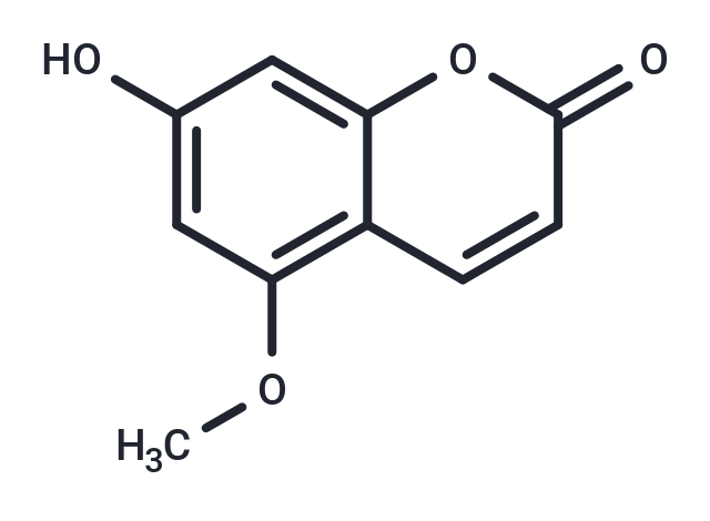 5-Methoxy-7-hydroxycoumarin Chemical Structure