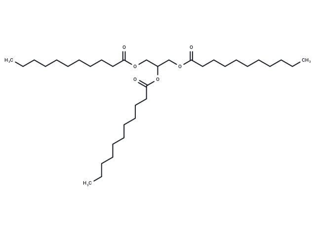 1,2,3-Triundecanoyl Glycerol Chemical Structure