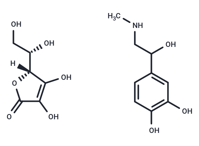 l-Adrenalin ascorbinate Chemical Structure