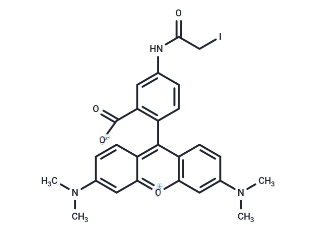 Tetramethylrhodamine-5-iodoacetamide Chemical Structure