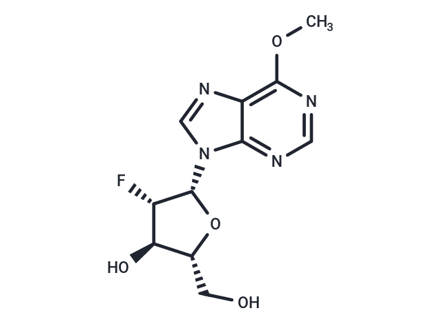 2’-Deoxy-2’-fluoroarabino-O6-methyl   inosine Chemical Structure