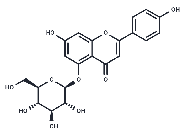 Apigenin 5-O-beta-D-glucopyranoside Chemical Structure