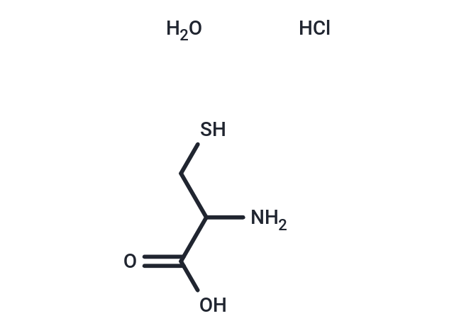 2-Amino-3-mercaptopropanoic acid hydrochloride xhydrate Chemical Structure
