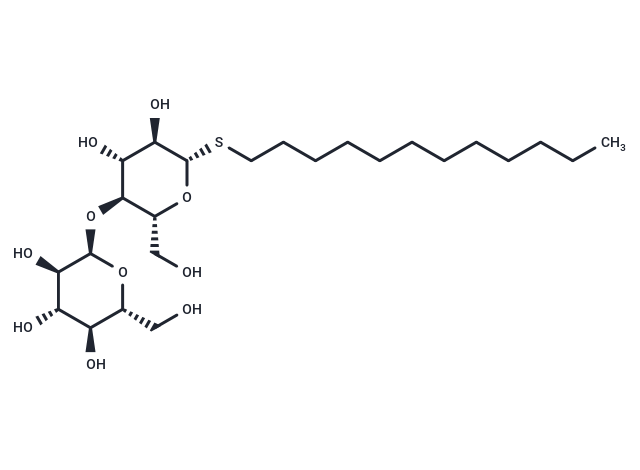 n-Dodecyl-β-D-Thiomaltopyranoside Chemical Structure