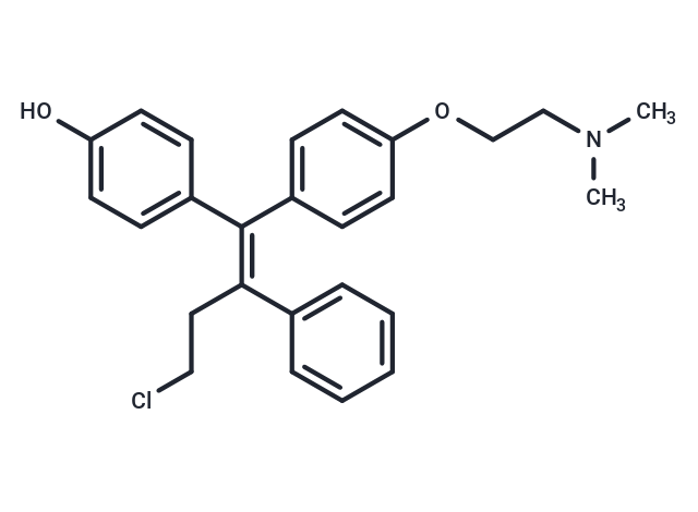 4-Hydroxytoremifene Chemical Structure