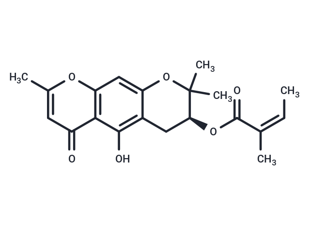 3′-O-Angeloylhamaudol Chemical Structure