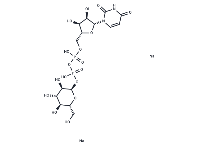 Uridine 5′-diphosphoglucose disodium salt Chemical Structure