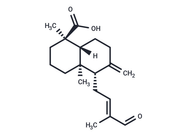 15-Nor-14-oxolabda-8(17),12E-Diene-18-oic acid Chemical Structure