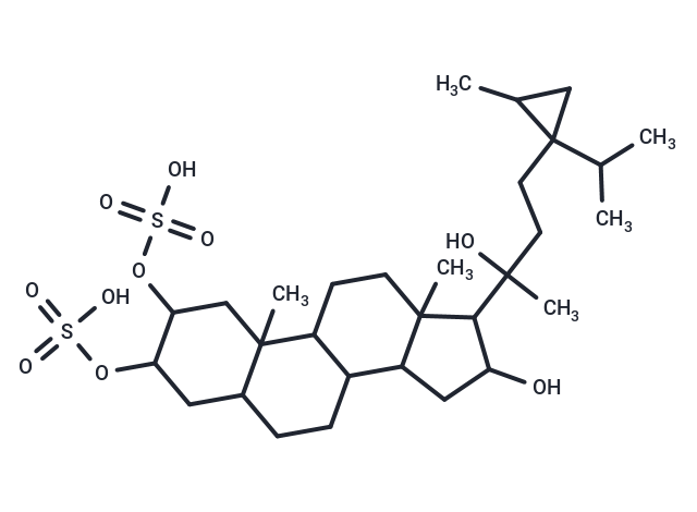 Weinbersterol disulfate A Chemical Structure